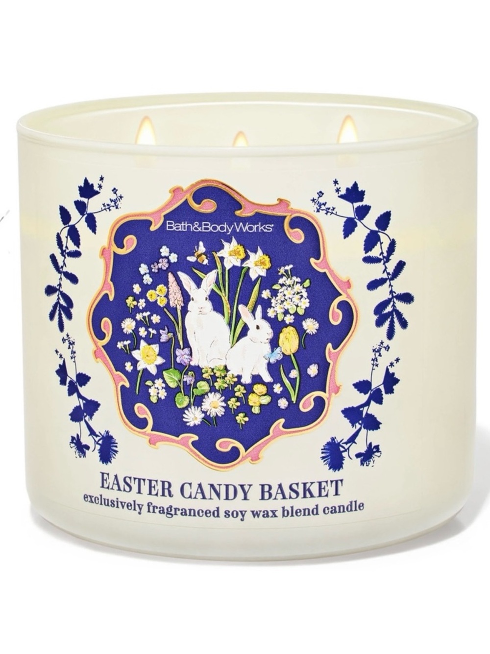 Bath & Body Works Easter Candy Basket 3 Wick Candle With Decorative Lid